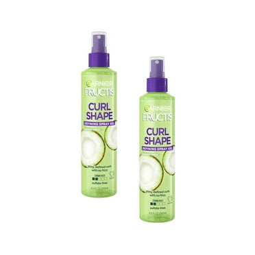 Garnier Fructis Style Curl Shape Defining Spray Gel, Curly, 8.5 Fl Oz, Pack of 2 (Packaging May Vary)