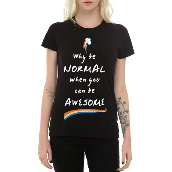 My Little Pony Rainbow Dash Why Be Normal Junior Ladies T-Shirt