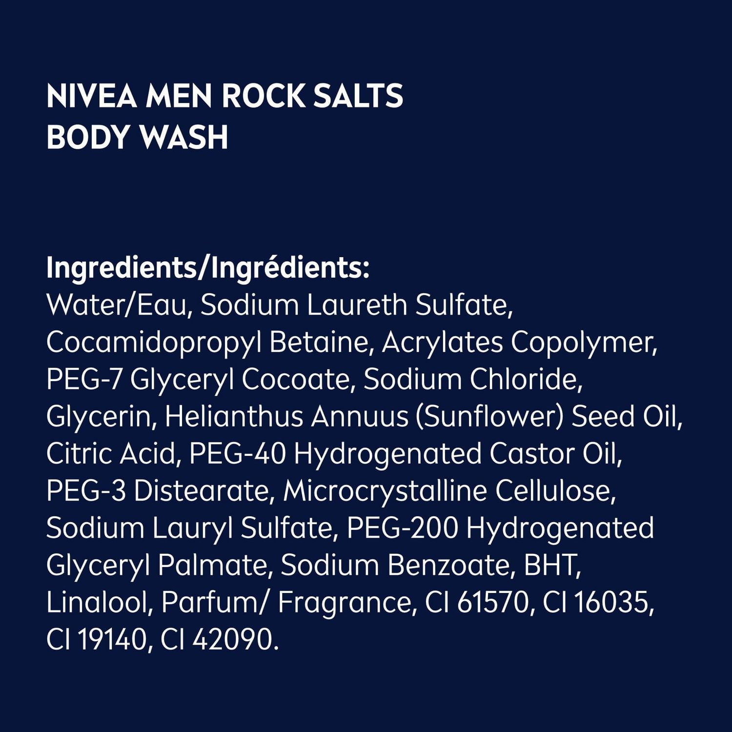 Nivea Men Gel Douche Exfoliant Rock Salts 500 ml