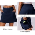 thumbnail image 5 of Pinspark Golf Skirts for Women 17" Tennis Skirt with 4 Pockets Stretchy Pickleball Skort Quick Dry Active Skirts A Line Skorts for Women Dressy Casual, 5 of 6