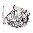 thumbnail image 2 of Storage Basket Bread Basket Fruit Basket Decorative Basket Home Decor Basket Portable Chicken Wire Bracket Counter Metallic Line Iron, 2 of 5