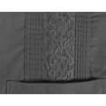 thumbnail image 3 of Men's Guayabera Cuban Beach Wedding Casual Short Sleeve Dress Shirt (Charcoal, 4XL), 3 of 4