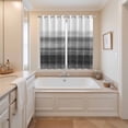 thumbnail image 3 of Black White Ombre Kitchen Curtains 63 Inch Length, Vintage Minimalism Abstract Stripes Grommet Top Bedroom Living Room Curtains, Light Filtering Cafe Curtain Drapes 2 Panels Set 84''x63'', 3 of 9