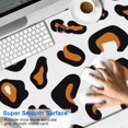 thumbnail image 2 of Long Mouse Pads for Desk,Black and Orange Of Leopard Print Desk Mats on Top Of Desks, Desk Mouse Pad Extra Large with 3mm Non-Slip Base and Stitched Edge for Gaming,Office,Work,Home 47.3"x23.6", 2 of 6