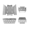 thumbnail image 2 of Almencla 4 Pieces 1:8 Scale Axle Guard Protector Chassis Guard Replace Parts DIY Model Upgrade Parts for H8H V1 V2 Accessories Vehicle, 2 of 7
