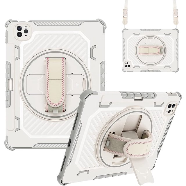 Funda para Xiaomi Pad 5 / MiPad 5 Pro de 11 Pulgadas 2021, Cubierta Protectora Resistente con Correa de Mano Giratoria 360° y Correa de Hombro para Niños, Niños y Niñas para Xiaomi Pad 5 Pro 5G 2021