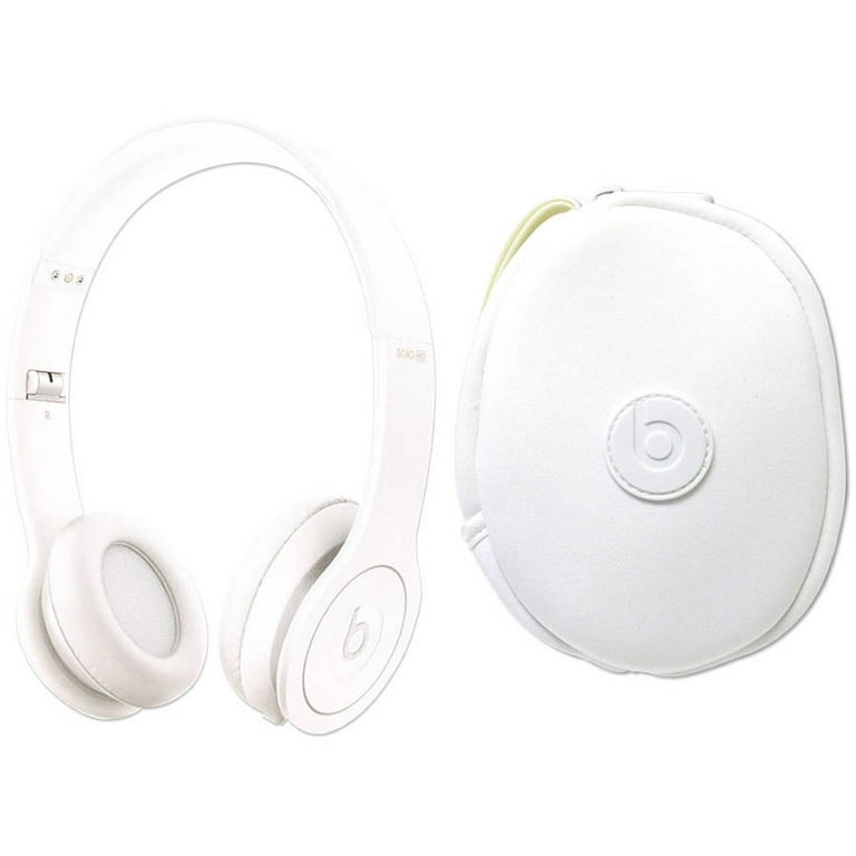 udvikle Absorbere faktureres FAST TRACK*** Beats by Dr. Dre Solo HD Drenched in White Over Ear Headphones  810-00014 (TRG/ERC) - Walmart.com