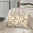 thumbnail image 5 of Daiia Dachshund Dog Bedding Waterproof Pillow Protector Zippered Queen – Bed Bug Proof Pillow Encasement-14"x20", 5 of 6