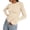 Beige, variant on Womens Tops Spring Outfits Long Sleeve Shirts Crewneck Work Blouses Stretchy Slim Fit Going Out Top Workout