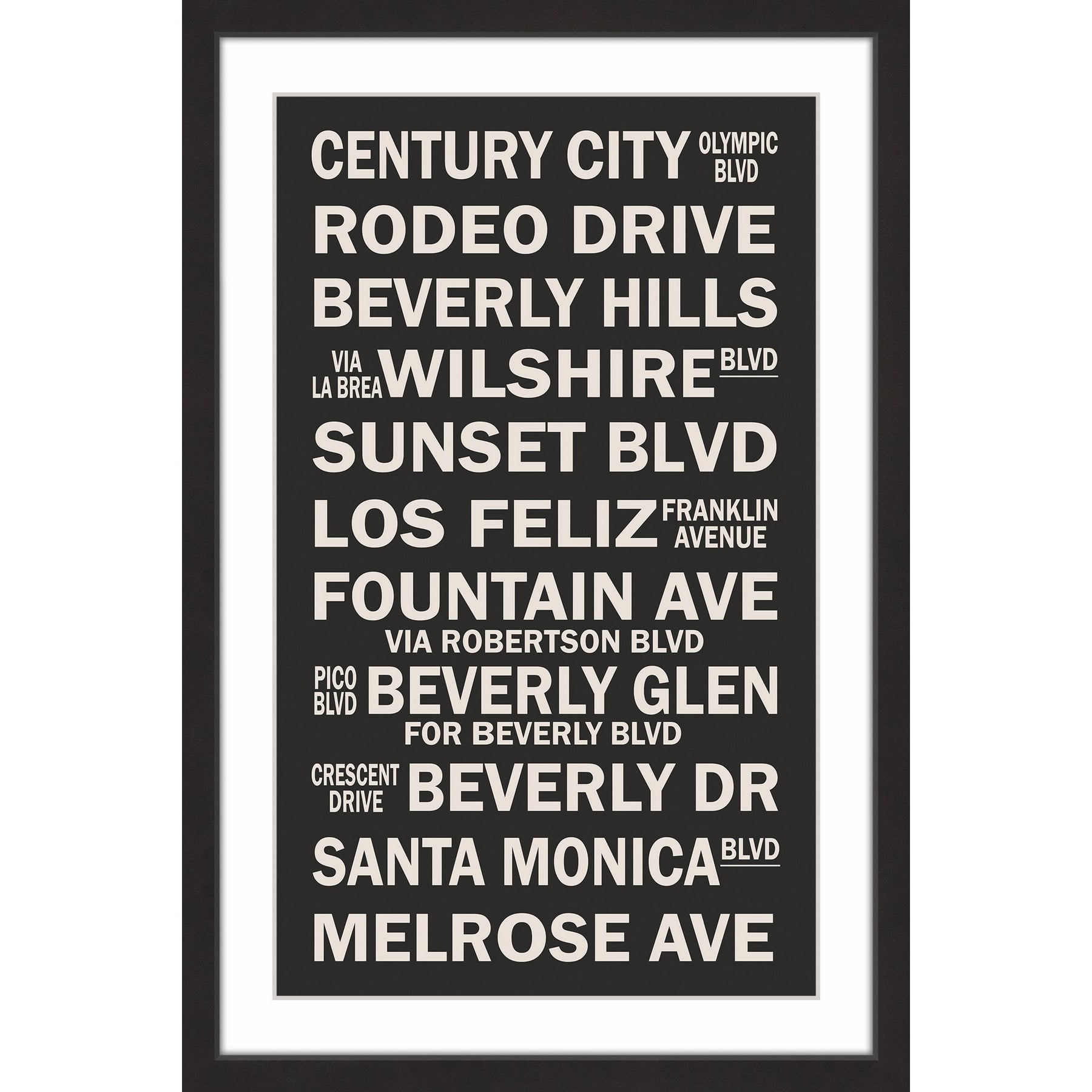 "Famous California" Framed Painting Print