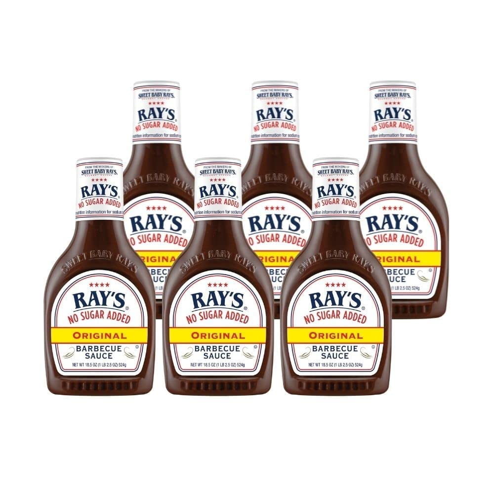 Sweet Baby Ray’s No Sugar Added Original Barbecue Sauce (18.5 Ounce