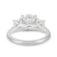 thumbnail image 5 of ESTE ORIGIN 2.00Ct Round Cut Lab-Grown Diamond Trellis Trilogy Engagement Ring – 3-Stone Weave Setting in 10K White Gold for Women, 5 of 7