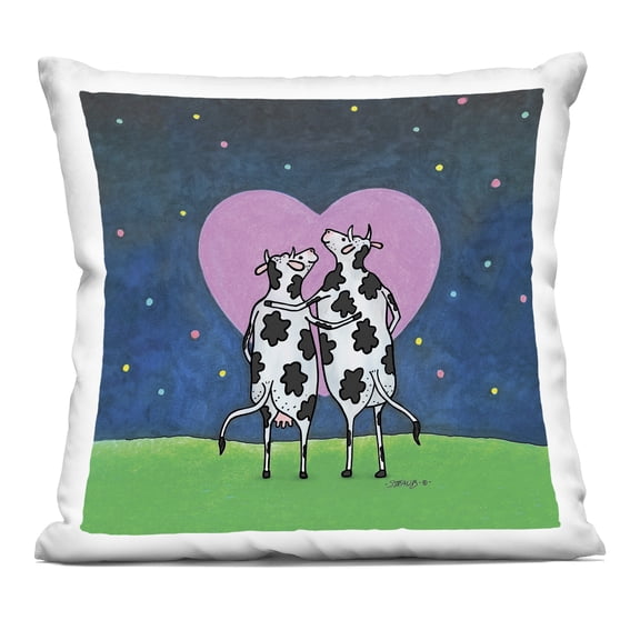 Stupell Industries Loving Significant Udder Design by Roger Straub Throw Pillow