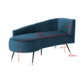 thumbnail image 5 of SAFAVIEH Evangeline Parisian Settee Navy / Black, 5 of 7