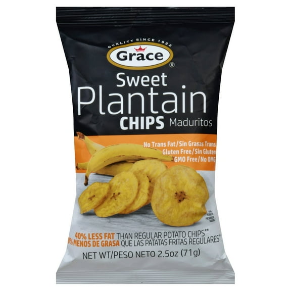 Pack Of 2 Grace Sweet Plantain Chips, 2.5 oz (Package May Vary)