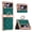 Green, variant on MonsDirect for 6.7 inch Samsung Galaxy Z Flip 4 5G 2022 Case, Hinge Protection Plating Frame Hard PC Shell Diamond PU Leather Cover Shockproof with Finger Ring Stand Holder for Galaxy Z Flip 4, Green