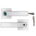thumbnail image 1 of Door Lock, Fingerprint Door Lock Handle USB Rechargeable Anti Theft Smart Biometric Keyless Security Entry Electronic Lock with 2 Keys ,Easy to Install, 1 of 7