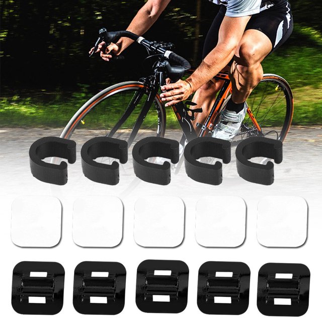 Cable fixed seat bike oil tube fixing bracket bike cable fixed seat oil tube fixing bracket oil tube fixing conversion seat 5Set Cable Fixed Clamp Conversion Seat Bike Oil Tube ANGGREK Otros