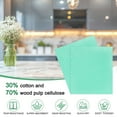 thumbnail image 2 of Uxcell Paquete de 6 Toallas de Cocina Suecas, 7"x8" Toallas de Papel de Celulosa Reutilizables Lavables, Trapos Sin Rayones [Verde Azulado], 2 of 6