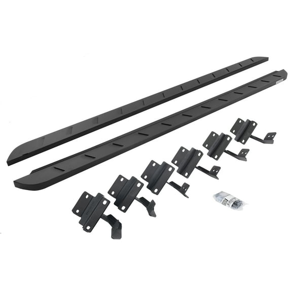 Go Rhino 63415587SPC RB10 Slim Line Running Boards with Mounting Brackets Kit For 15-24 F-150, F-250 Super Duty, F-350 Super Duty (Crew Cab Pickup)
