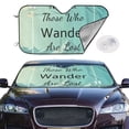 thumbnail image 2 of Daiia Not All Those Who Wander Are Lost1 Windshield Sun Shade for Car SUV Truck (Medium ), Car Sun Shade Windshield, Car Shades for Front Windows, Sunshade for Car Windshield, 2 of 7