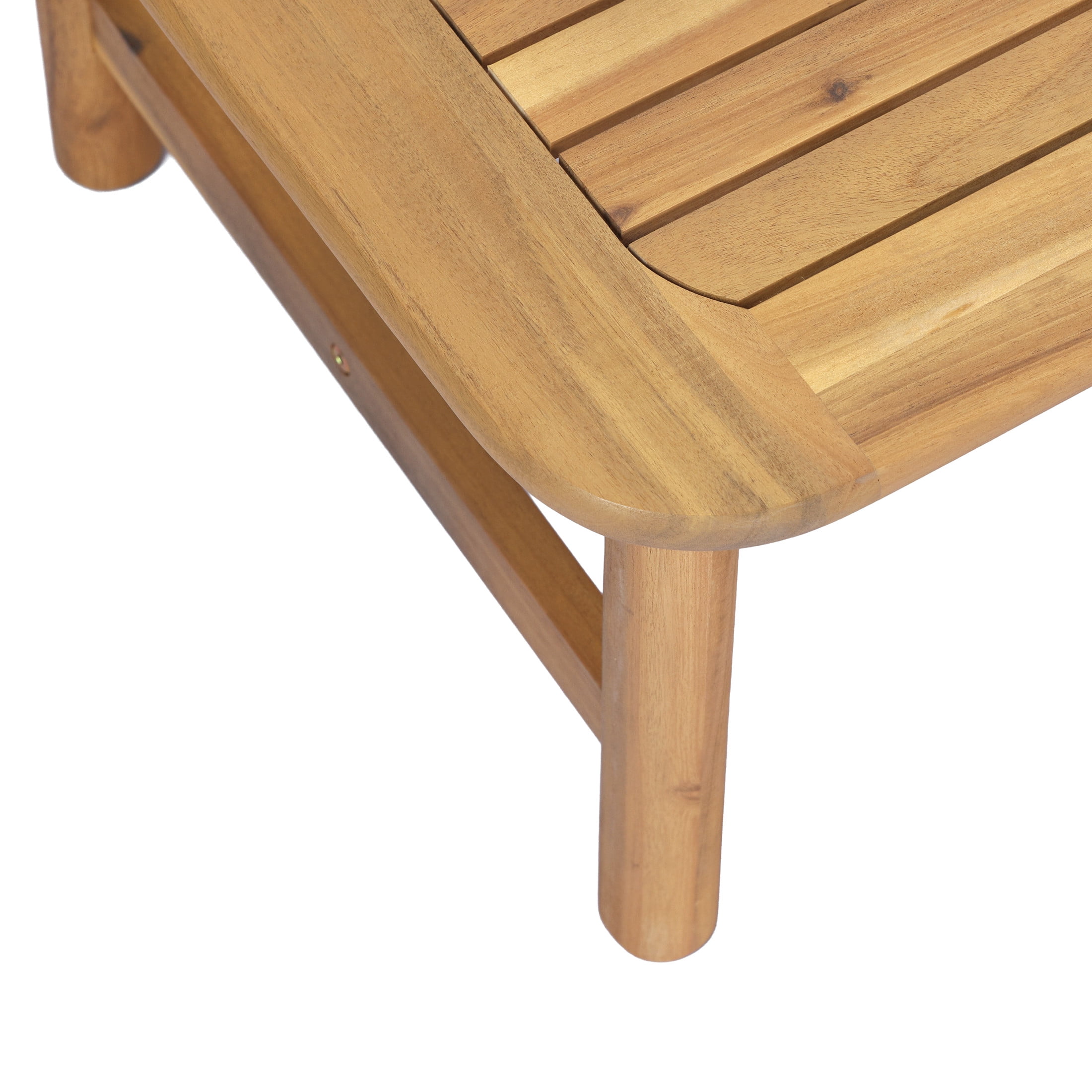 Christopher Knight Home 39" Outdoor Rectangular Acacia Wood Coffee Table, Slatted Top, Light Teak