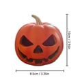 thumbnail image 3 of Halloween Pumpkin Green Light Night Light Resin Figurine, Spooky Glowing Pumpkin Decoration, Enchanting Ambiance Resin Ornament for Indoor Outdoor Halloween Party Decor, 3 of 9