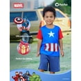 thumbnail image 3 of Tank Top and T-Shirt Set Disney Marvel Captain America Boys, 3 of 6