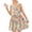 Pink-2, variant on CYRBOKO Girls Sundresses, Sleeveless Casual A-line Printed Summer Dresses Multicolor Size 7-8 T