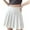 White, variant on Women's High Waisted Pleated Midi Skirt – Solid Color Mid-Length Flowy A-Line Swing Skirt with Pockets, Fall 2025 Casual Flared Design