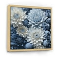 thumbnail image 2 of Designart "Muted Blue And Graceful Mums I" Mums Floater Framed Wall Art Prints, 2 of 5