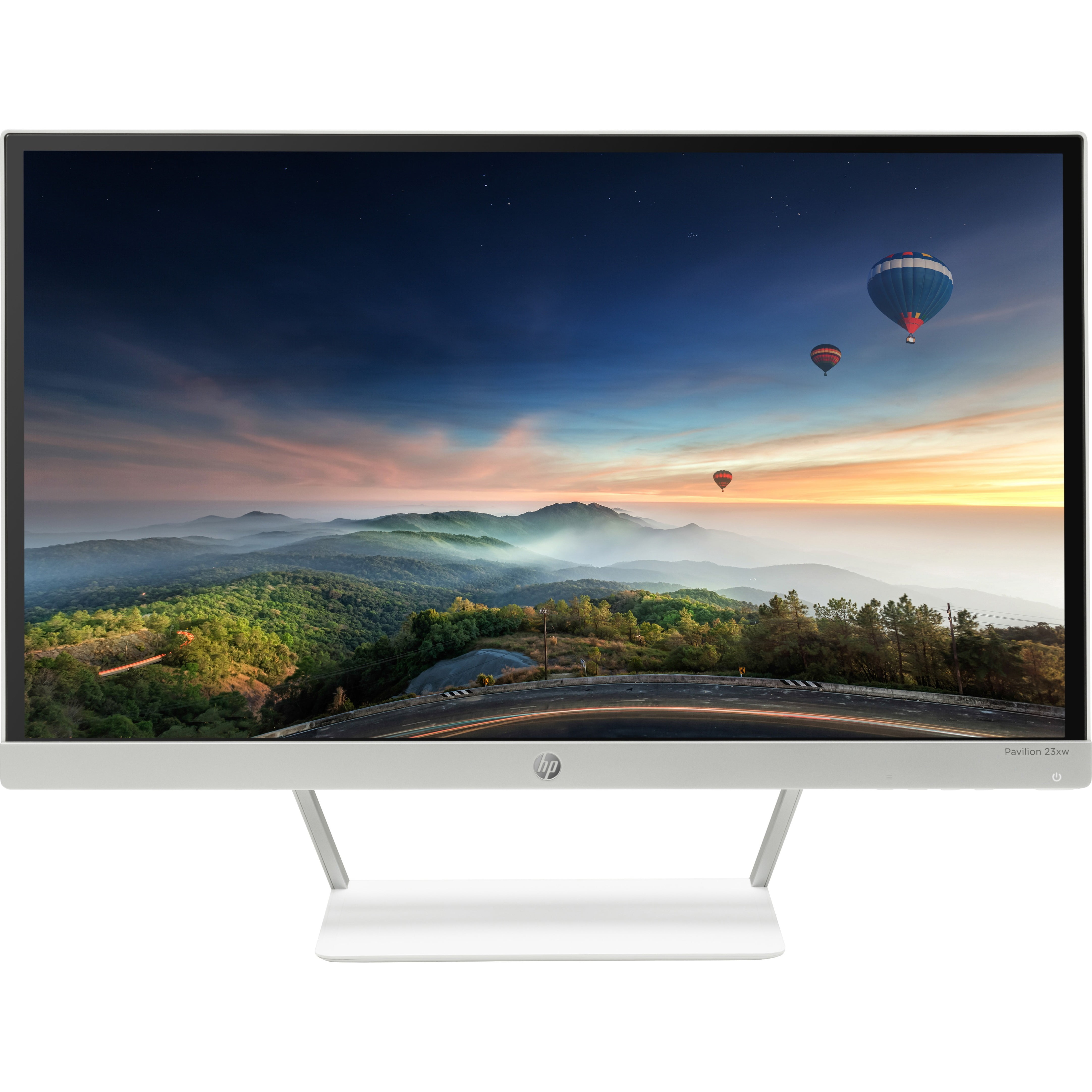 HP Pavilion 23xw 23" Full HD LED LCD Monitor, 169, Snow White