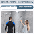 thumbnail image 3 of BRIGHT SHOWERS Brass Shower Arm Extender for Rain and Handheld Shower Head, 14 Inch Universal Shower Head Extension Arm, Adjustable Height & Angle, Chrome, 3 of 8