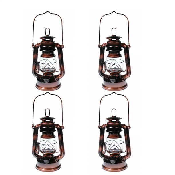 Lot of 4 Hurricane Kerosene Oil Lantern Emergency Hanging Light Lamp