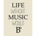 thumbnail image 2 of Kimberly, Allen 12x14 Gold Ornate Wood Framed with Double Matting Museum Art Print Titled - Life Without Music, 2 of 4
