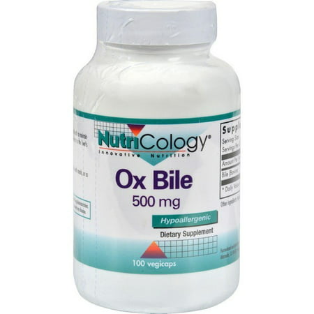 Nutricology Ox Bile - 500 Mg - 100 Vegetarian