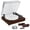 Natural Walnut, variant on Fluance RT87 Reference High Fidelity Dual-Plinth Turntable (Piano Black), VB65 3-in-1 Vinyl Record & Stylus Cleaning Kit, RW02 HiFi Vinyl Record Weight Stabilizer