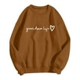 thumbnail image 4 of zaveiop Crewneck Sweatshirts Women Grandma Funny Tops I Don't Spoil My Grandkids Letter Print Pullovers (Coffee, S), 4 of 5