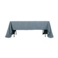 thumbnail image 5 of Efavormart Dusty Blue Seamless Premium Polyester Rectangular Tablecloth 220GSM 60"x126", 5 of 9