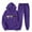 Purple, variant on ibuvkizy 2 Piece Sets for Women Fall!Outfits Men's and Women's Sports Tracksuits Long Sleeve Pullover Hoodies Sweatshirt Loose Coat and Sweatpants Fall Winter Suit Yellow,S