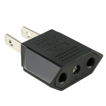 Simyoung Travel Charger European Plug Adapter EU to US Plug Power Converter Black