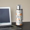 thumbnail image 5 of 20 Oz Fall Pumpkins and Leaves Pattern Coffee Tumbler Double Wall Insulated Stainless Steel Water Bottle | Metal Reusable Thermoses Flask with Cup Cap | Leak & Sweat Proof with Anti-Dust Lid, 5 of 7