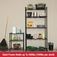 thumbnail image 5 of Rubbermaid 3-Tier Heavy Duty Black Wire Shelving Unit, 450lb Capacity, 5 of 10