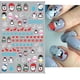 thumbnail image 3 of Calcomanía 3D de Navidad para uñas, calcomanía con diseño de copo de nieve, pingüino, alce, dibujos animados, Papá Noel, pájaro, Año Nuevo, decoración deslizante, F892, 3 of 4