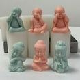 thumbnail image 6 of AOOOWER Buddhas Monk Molds Table Ornament Mould Plasters Making Tool Easy-to Clean, 6 of 20