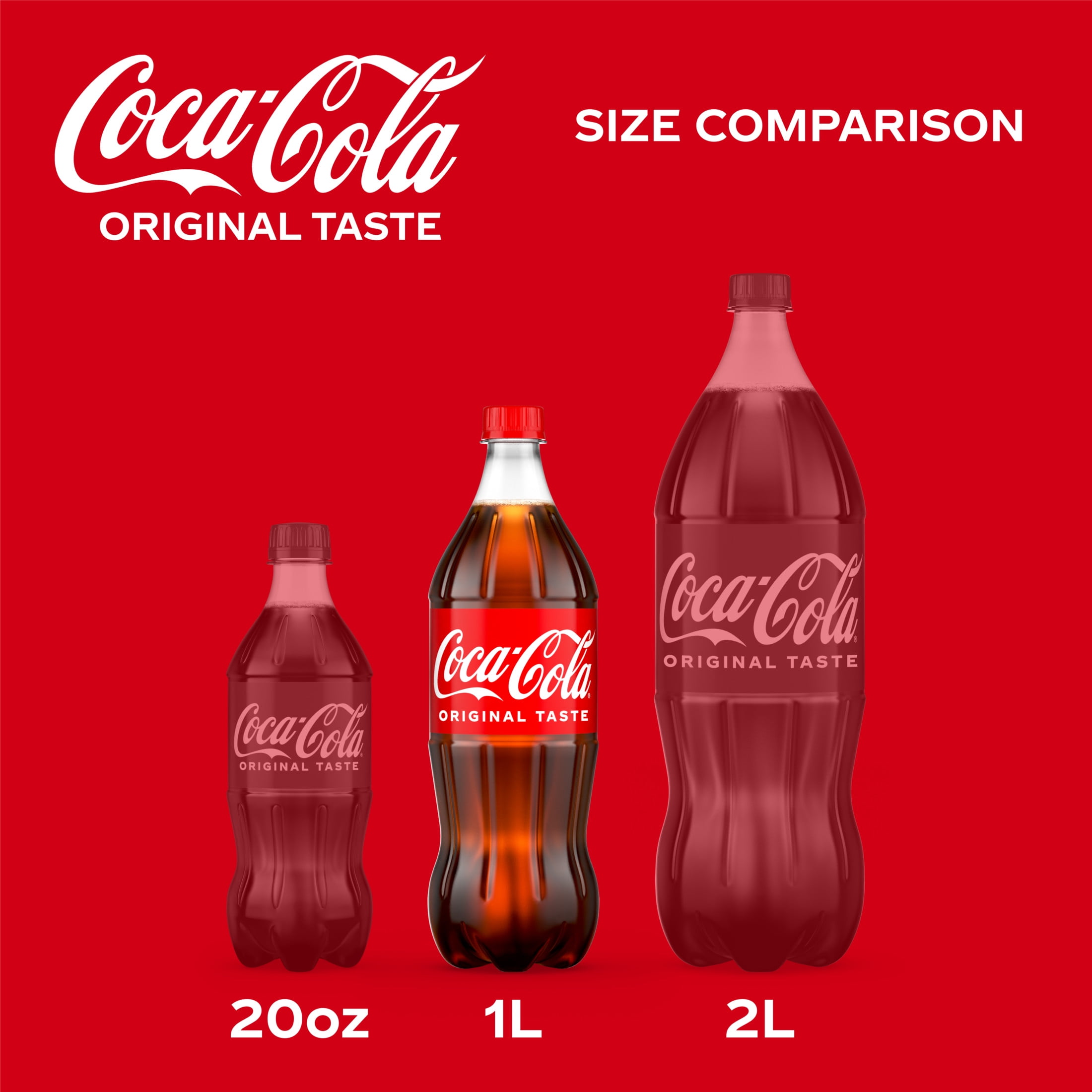 Coca-Cola Soda Pop Bottle, 1 Liter