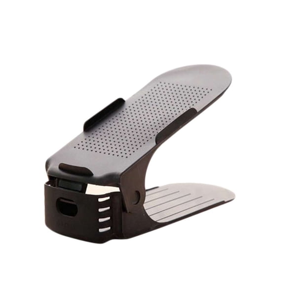 Estante de almacenamiento de zapatos de doble capa ajustable, soporte de plástico para ahorro de espacio, organizador de zapatos para sala de estar, soporte 10 Uds Yuarrent JJ15314-08