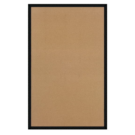 Linon Athena Cork & Black 5x8 Area Rug