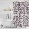 thumbnail image 2 of Farmhouse Purple Shower Curtain Set - 72" x 78" Washable Bathtub Curtain with 12 Hooks, Vintage Flower Leaf Botanical Plant Waterproof Fabric Stall Shower Curtains for Bathroom/Bathtub Décor, 2 of 6