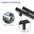 thumbnail image 5 of 30 Pack | Black Stainless Steel Bar Pulls with 3-inch Hole Center for Kitchen Cabinets, Drawers, Cupboards, and Wardrobes, 5-inch Overall Length., 5 of 8